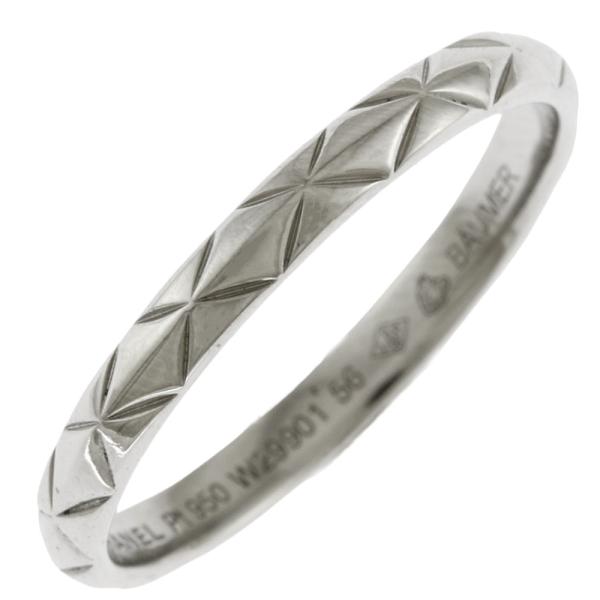 CHANEL（シャネル） マトラッセ リング 指輪 15号 Pt950プラチナ ユニ