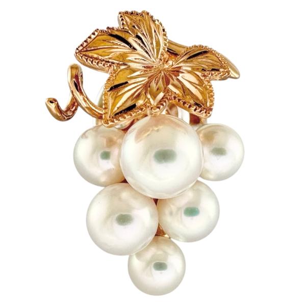 MIKIMOTO（ミキモト） ブローチ 18金 K18ピンクゴールド アコヤパール