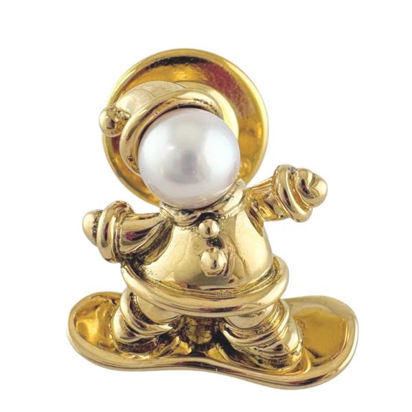 MIKIMOTO（ミキモト） ブローチ 18金 K18イエローゴールド アコヤ