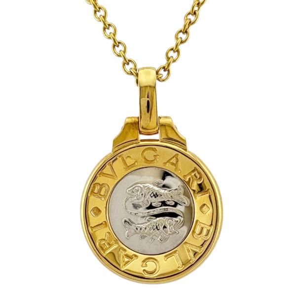 BVLGARI ブルガリ ホロスコープ 750/SS ペンダント ネックレス BVLGARI（ブルガリ） ホロスコープ ネックレス 18金 K18イエロー