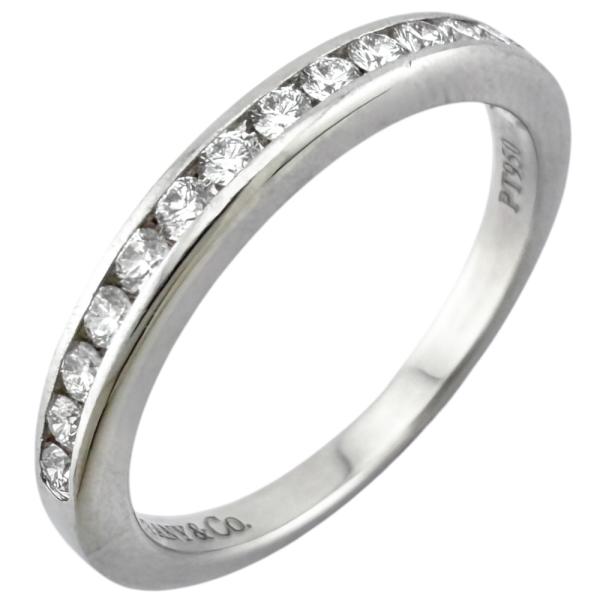 TIFFANY&Co. ティファニー ハーフエタニティ リング 指輪 6.5号 Pt950