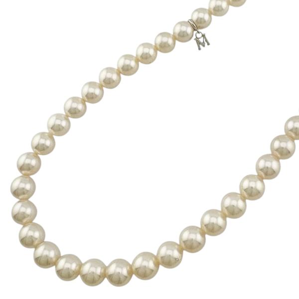 【美品】 MIKIMOTO V字型ネックレス シルバー 真珠 MIKIMOTO ミキモト ネックレス シルバー パール レディース 中古