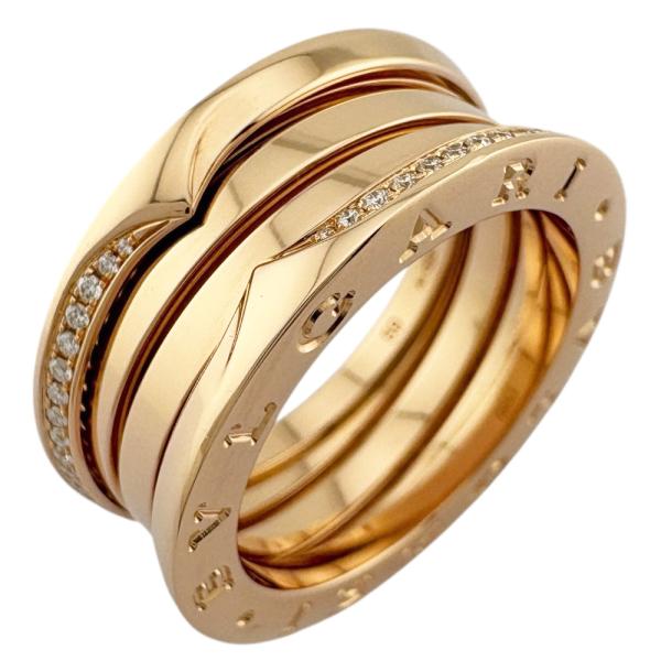 BVLGARI ブルガリ デミパヴェダイヤモンド B-zero.1 3バンド リング