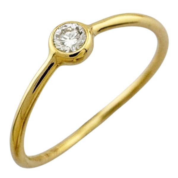 ティファニー K18 ウェーブ シングルロウ ダイヤモンド リング le7e TIFFANY&Co.（ティファニー） ウェーブ シングルロウ リング 指輪 約