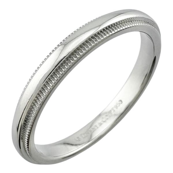 TIFFANY&Co.（ティファニー） ミルグレイン リング 指輪 19.5号 Pt950