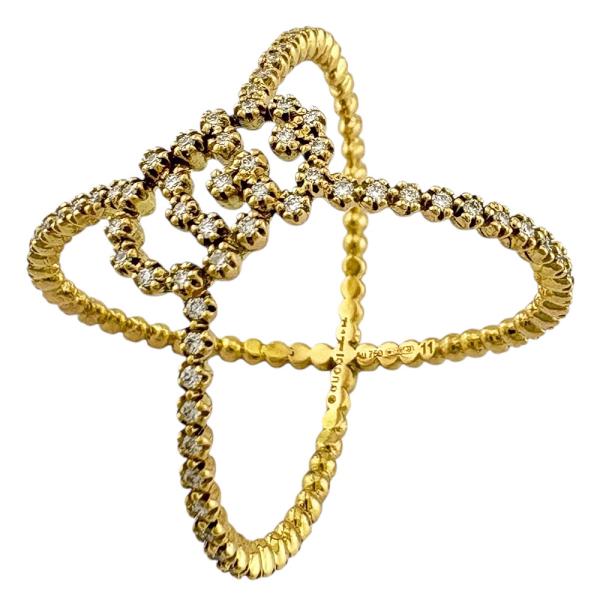 GUCCI（グッチ） GGランニング リング 指輪 10号 18金 K18イエロー