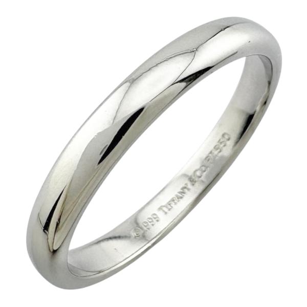 ティファニー　TIFFANY　PT950　19号　クラシックバンドリング　美品 rk-y_brj09000000097094