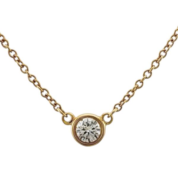 TIFFANY&Co.（ティファニー） バイザヤード 約0.12ct ネックレス 18金