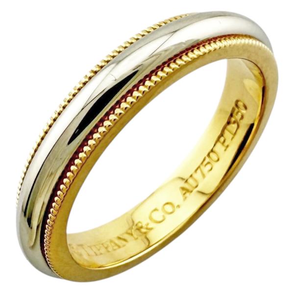 TIFFANY&Co.（ティファニー） ミルグレイン リング 指輪 9号 Pt950