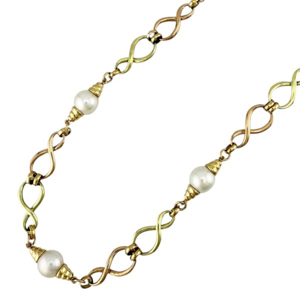 MIKIMOTO（ミキモト） ネックレス 18金 K18イエローゴールド パール