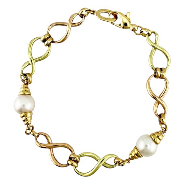 MIKIMOTO（ミキモト） ブレスレット 18金 K18イエローゴールド パール