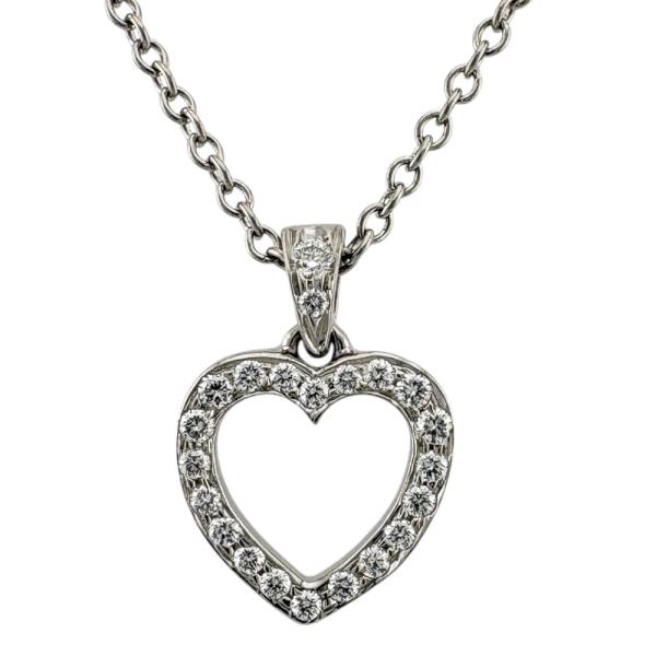TIFFANY&Co.（ティファニー） メトロハート ネックレス Pt950プラチナ 