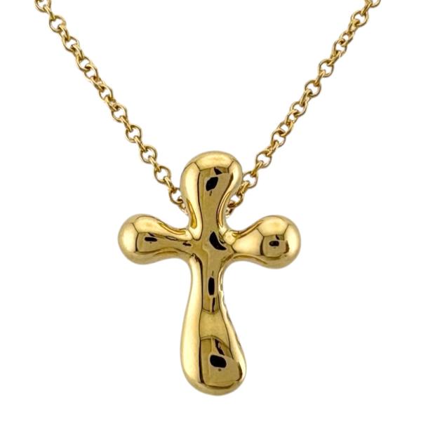 ⭐ 極美品 ✨Tiffany & Co. K18ゴールド クロスネックレス TIFFANY&Co.（ティファニー） (新品仕上げ済) TIFFANY クロス