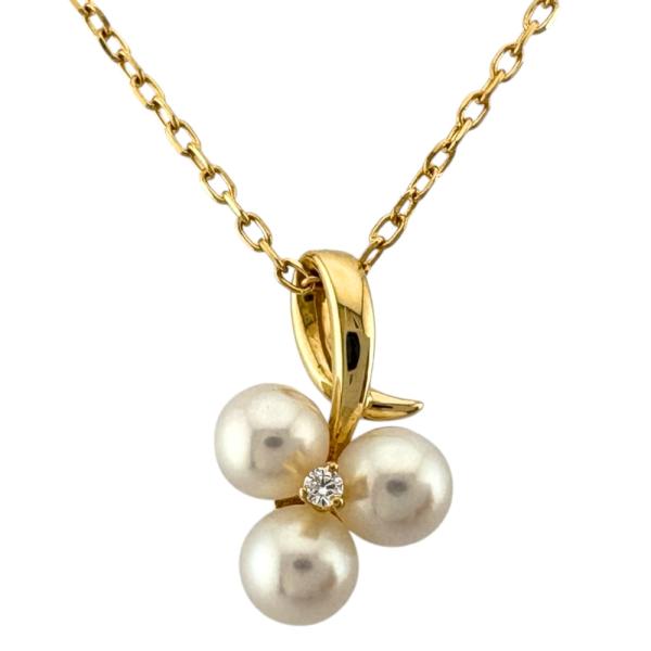 MIKIMOTO（ミキモト） ネックレス 18金 K18イエローゴールド パール