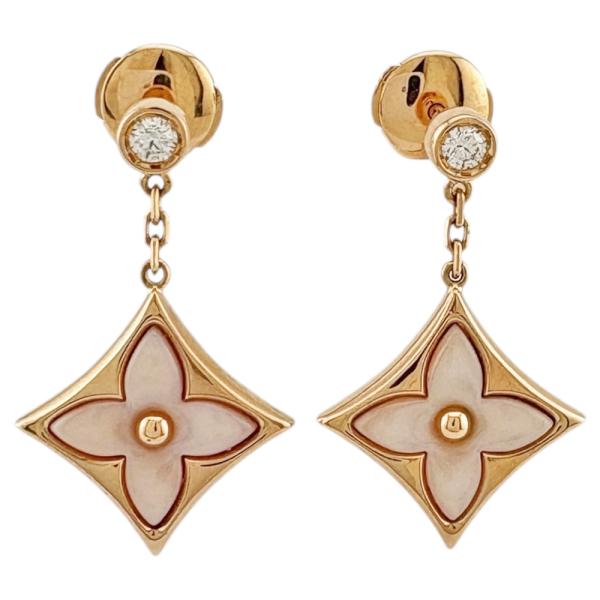 LOUIS VUITTON ルイヴィトン スターブロッサム ピアス 18金 K18ピンク