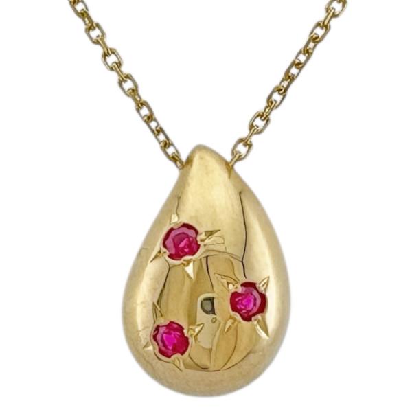 MIKIMOTO（ミキモト） ネックレス 18金 K18イエローゴールド ルビー