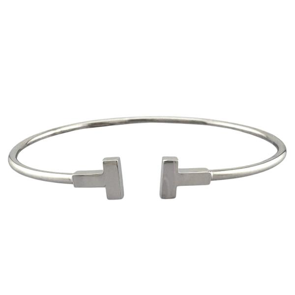 TIFFANY&Co.（ティファニー） Tナローワイヤー バングル 18金 K18