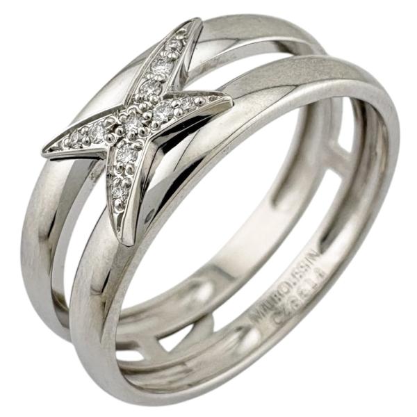 【14号】モーブッサン 　エトワールモン　ディヴィン リング　K18　ダイヤ 14号】モーブッサン エトワールモン ディヴィン リング K18 ダイヤ 14