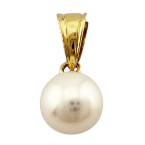タサキ ペンダントトップ 18金 K18イエローゴールド アコヤパール
