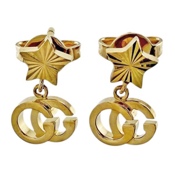 GUCCI（グッチ） GGランニング ピアス 18金 K18イエローゴールド
