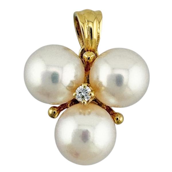MIKIMOTO（ミキモト） ペンダントトップ 18金 K18イエローゴールド
