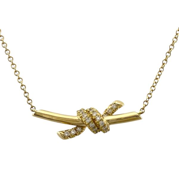 TIFFANY&Co.（ティファニー） ノット ネックレス 18金 K18イエロー