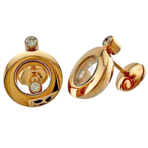 ショパール Chopard ハッピーダイヤモンド k18 750 金無垢 ショパールハッピーダイヤモンド テディベア ダイヤ サファイア ユニ