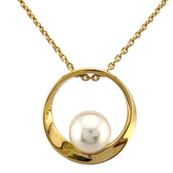 MIKIMOTO（ミキモト） ネックレス 18金 K18イエローゴールド アコヤ