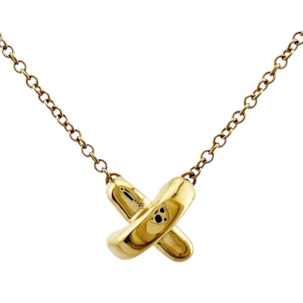 TIFFANY&Co.（ティファニー） クロスステッチ ネックレス 18金 K18