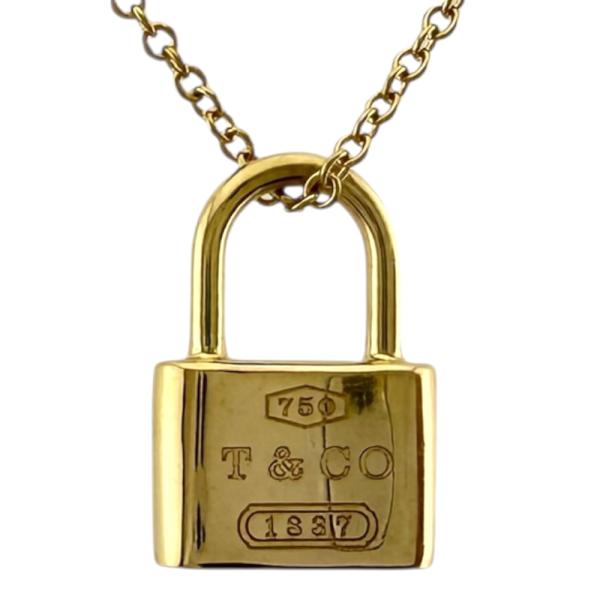 TIFFANY&Co.（ティファニー） ロック ネックレス 18金 K18イエロー