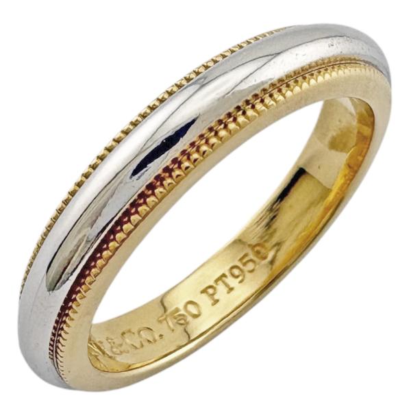 TIFFANY&Co.（ティファニー） ミルグレイン リング 指輪 8号 18金 K18