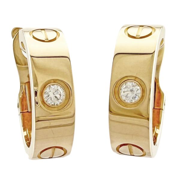 Cartier（カルティエ） クラシックモデル ラブ フープ ピアス 18金 K18