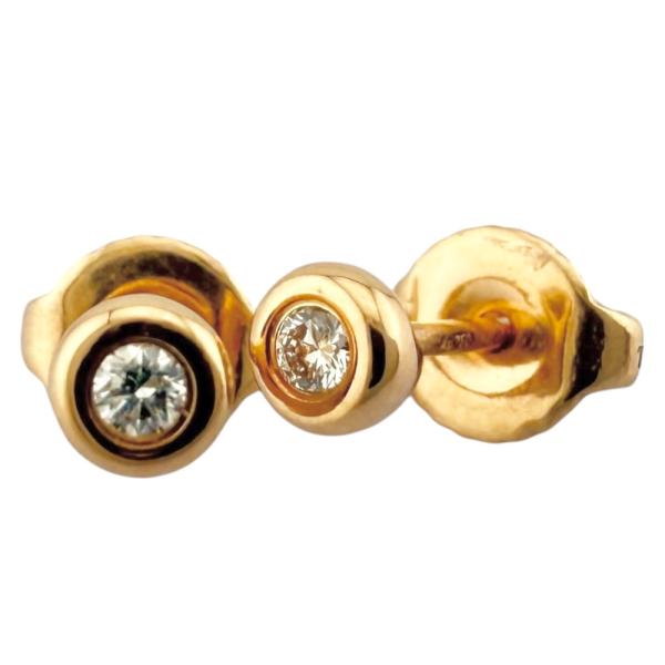TIFFANY&Co.（ティファニー） バイザヤード 約0.06ct ピアス 18金 K18