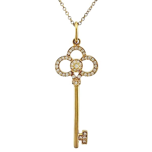 TIFFANY&Co. ティファニー クラウンキー ネックレス 18金 K18