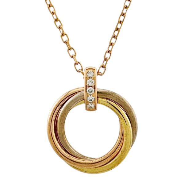 Cartier カルティエ トリニティ ネックレス 18金 K18ピンク