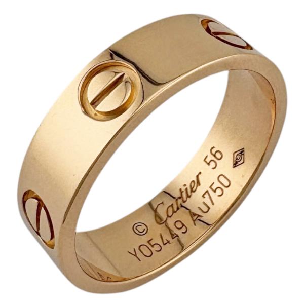 Cartier（カルティエ） ラブ リング 指輪 15.5号 18金 K18ピンク