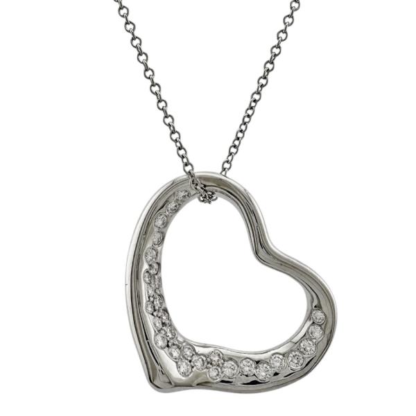 最終値下げ　Tiffany&Co.Pt950 オープンハートネックレス 最終値下げ Tiffany&Co.Pt950 オープンハートネックレス TIFFANY&Co