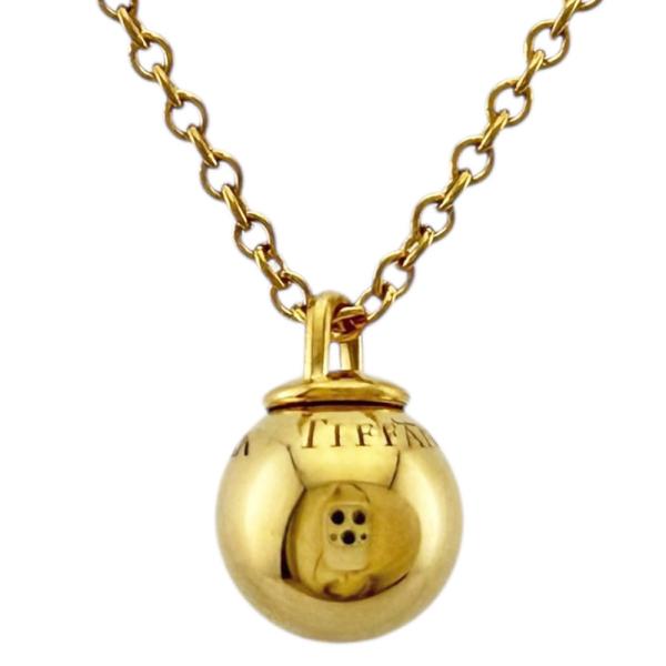 TIFFANY&Co.（ティファニー） ハードウェア ボール ネックレス 18金 
