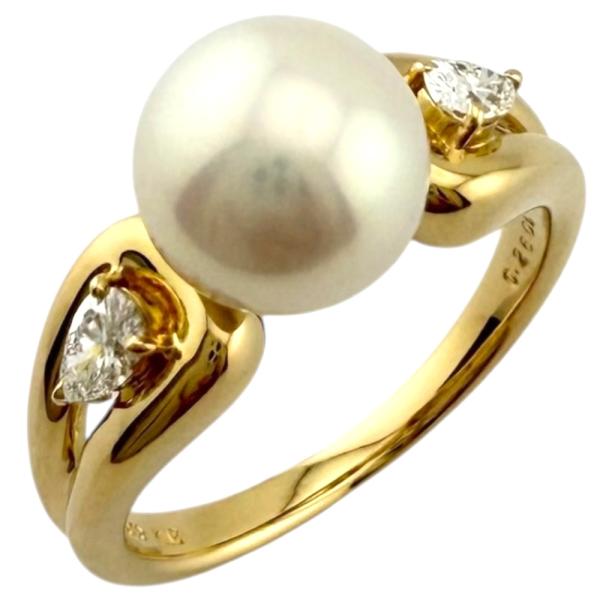 MIKIMOTO（ミキモト） リング 指輪 15号 18金 K18イエローゴールド