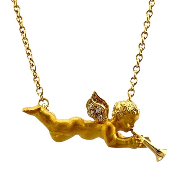 カレライカレラ ネックレス 18金 K18イエローゴールド ダイヤモンド