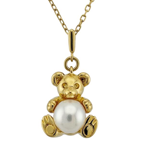 MIKIMOTO（ミキモト） ネックレス 18金 K18イエローゴールド パール 