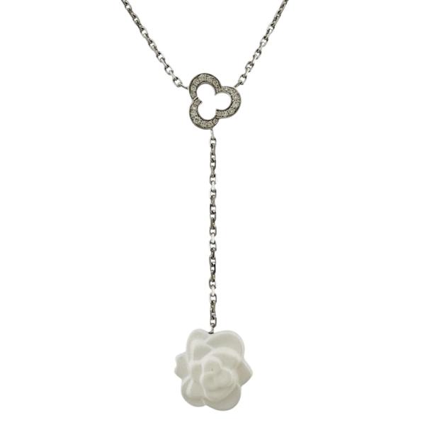 CHANEL（シャネル） カメリア ネックレス 18金 K18ホワイトゴールド
