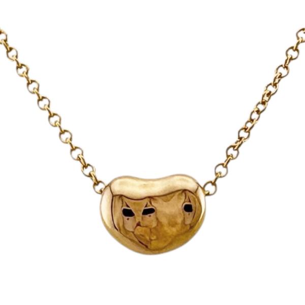 used☆ティファニー☆ビーンズ☆ネックレス TIFFANY&Co.（ティファニー） ビーン ネックレス 18金 K18ピンク