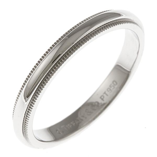 ⭐︎Tiffany & Co. PT950 ミル打ちリング☆ ★13号★ rk-y_brj70005652