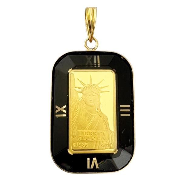 リバティ インゴット 1g 自由の女神 クレディスイス ペンダントトップ