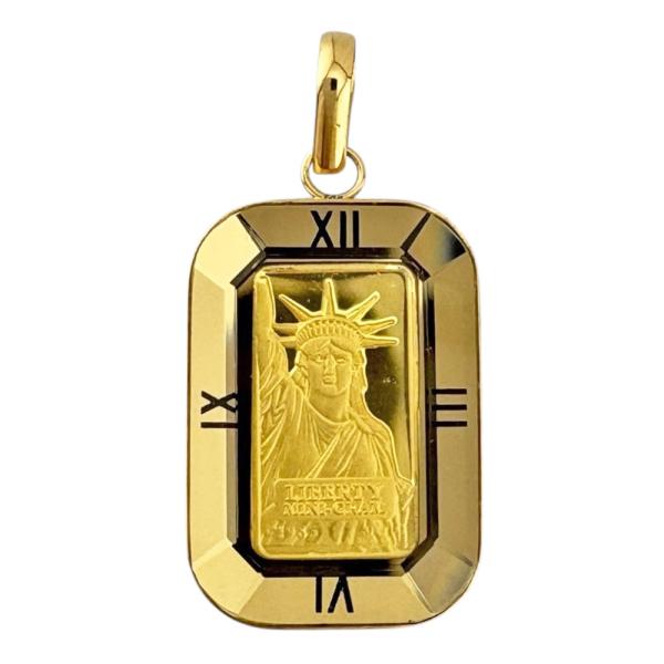 リバティ インゴット 1g 自由の女神 クレディスイス ペンダントトップ