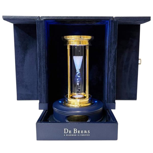 デビアス de beers 砂時計 日本限定 2000個 レア オブジェ メタル ユニセックス   中古 デビアス de beers 砂時計 日本限定 2000個 レア オブジェ メタル ユニ