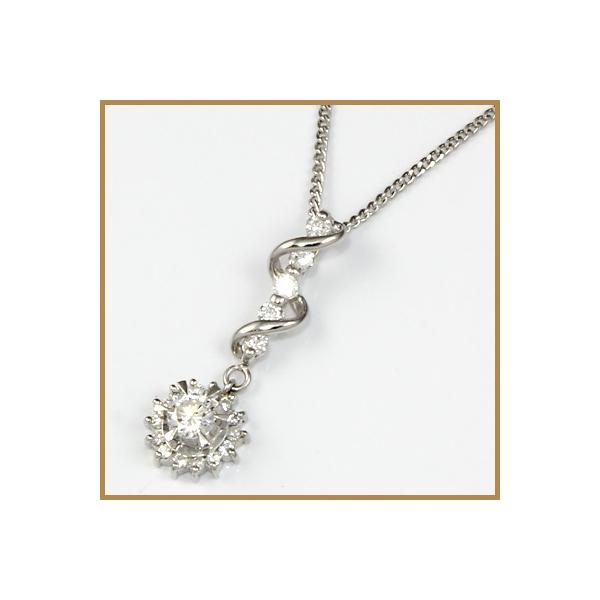 新着商品抜群 ネックレス レディース プラチナ Pt900 Pt850 ダイヤモンド D0 34 フラワー 女性 かわいい オシャレ 中古 Necklace 価格見直し 21年最新海外
