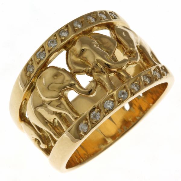 美品】ソルジェ 18K ダイヤモンド セラミックリング17号サイズ リング