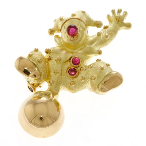 K18金 ブローチ お買取参考例 K18 ダイヤ ブローチ | ワンダープライス